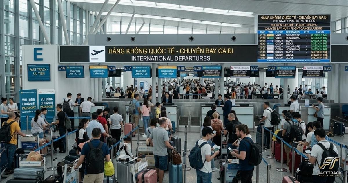 Check in ga quốc tế sân bay Tân Sơn Nhất - Dịch vụ Fast Track